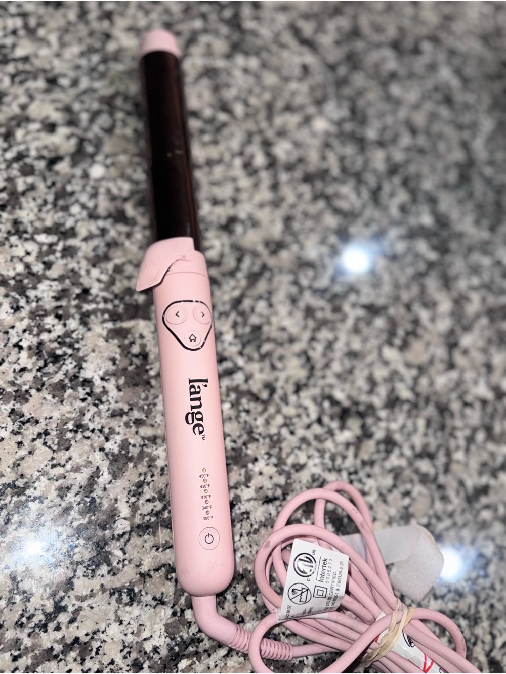 Pink Curling Wand - Gentle Heat Styling